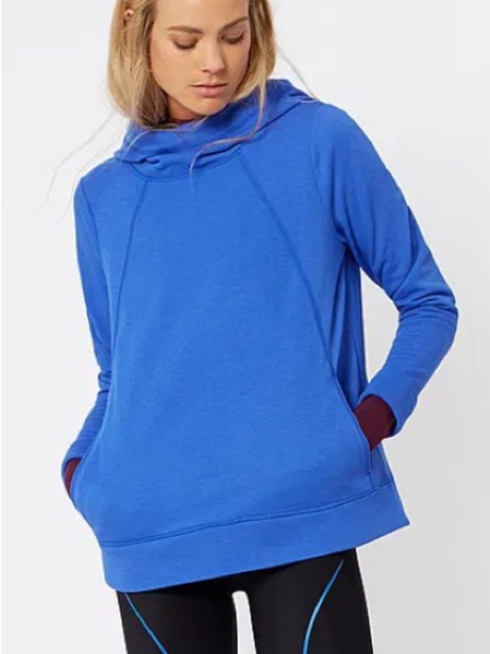SWEATY BETTY Pleat Tech Run Hoody! Size S